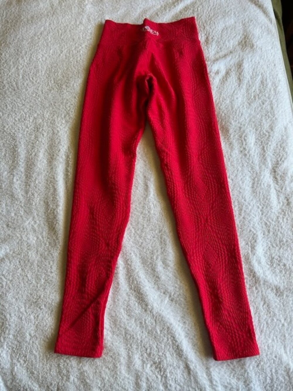 Boty by Brabants Croco Skin Quench Red Texture High-Waist Leggings EPC